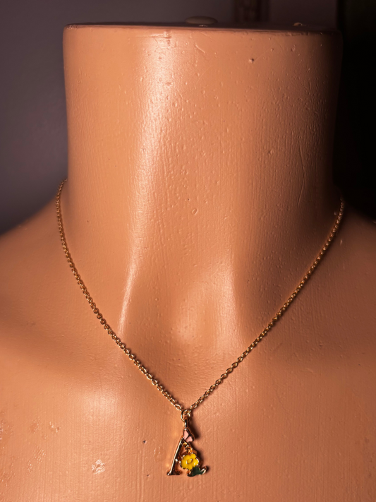 Necklace with a pendant on a mannequin bust